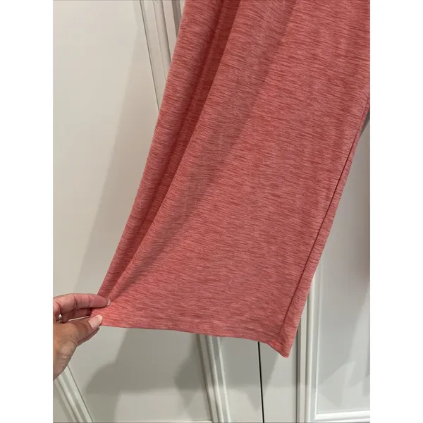 Old Navy Active Go Dry Pull On Pants Coral Wide Leg Relaxed Travel Athleisure - Image 2