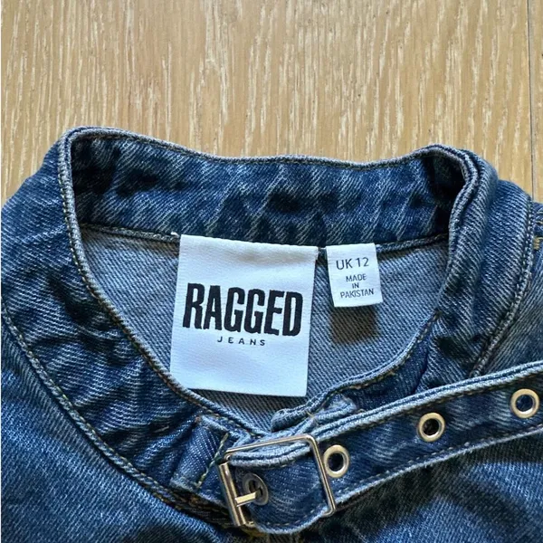 The Ragged Priest - Reign Buckle Sleeveless Denim Top in Blue - Image 2