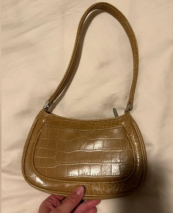 Vintage snake skin crocodile Nine West camel mini shoulder bag! - Image 6
