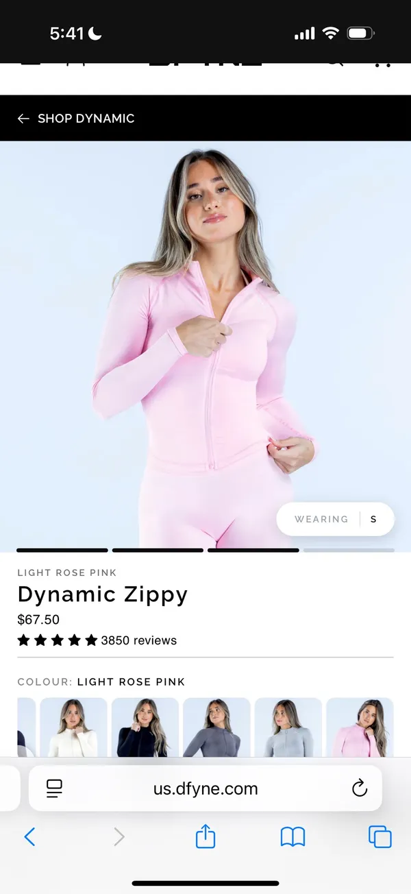 DFYNE Dynamic Zippy Light Rose Pink - Image 2