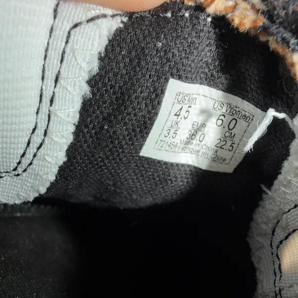 Vans Skeleton Appliqué Slip-on Shoes Women's 6 Men's 4.5‎ Halloween Goth Rocker - Image 2