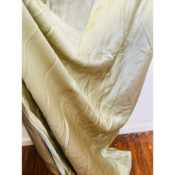 REFORMATION Dried Herbs Green Asymmetrical Cowl Neckline Rhonda Dress sz 18 - Image 16
