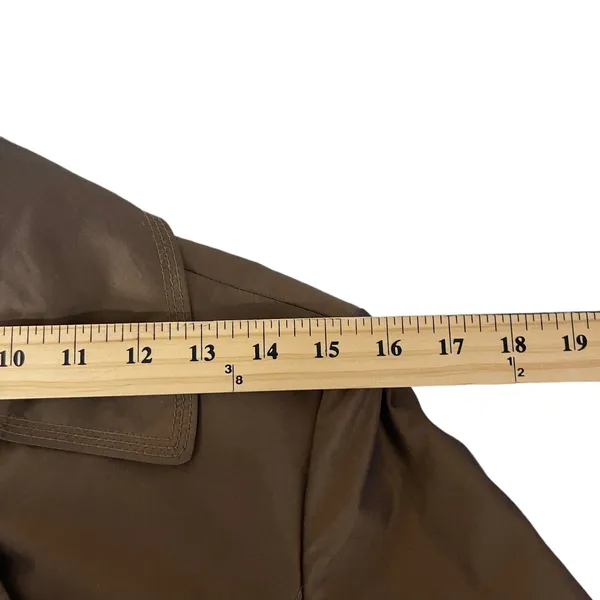 Talbots Size Small Vintage Trench‎ Bronze Brown Coat Belted - Image 8