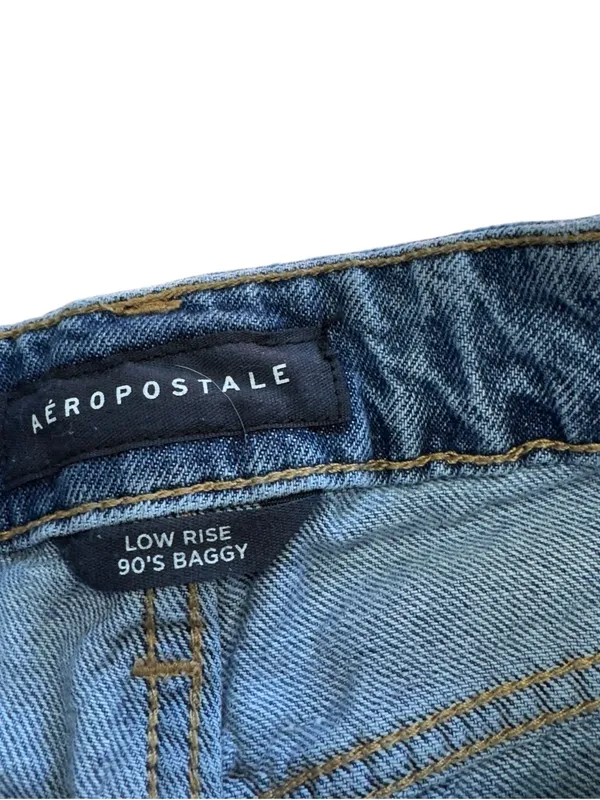 Aeropostale Low Rise Baggy Distressed Jeans Womens 00 Regular Y2K Skater Denim - Image 11