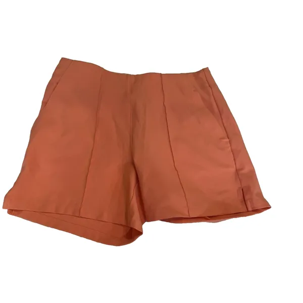 Adidas Pintuck Golf Shorts Womens Small Coral Pink NWT Stretch Pull On Pockets - Image 5