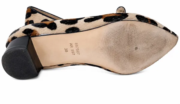 Boden 959 Leopard Calf Hair Mary Jane Pumps Women European Size 38 - Image 12