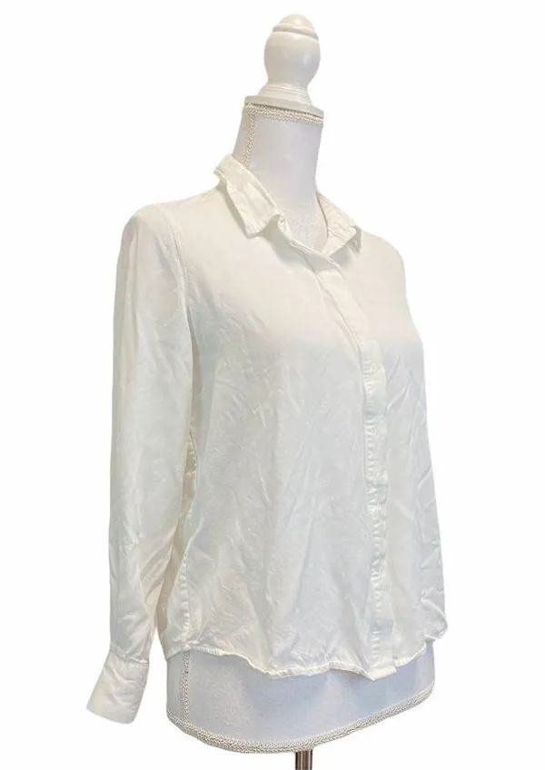 FRANK AND OAK White Button Down Medium Shirt - Image 2