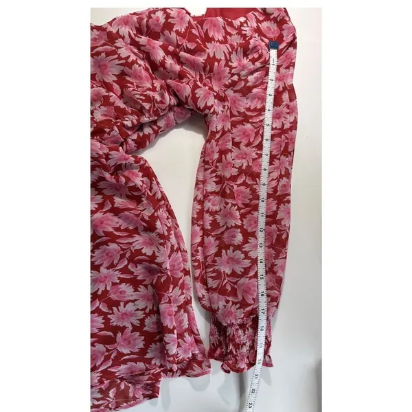 Julia Jordan Pink Floral Twist Front Cutout Back Mini Dress Pink‎ Red Size 2 - Image 9