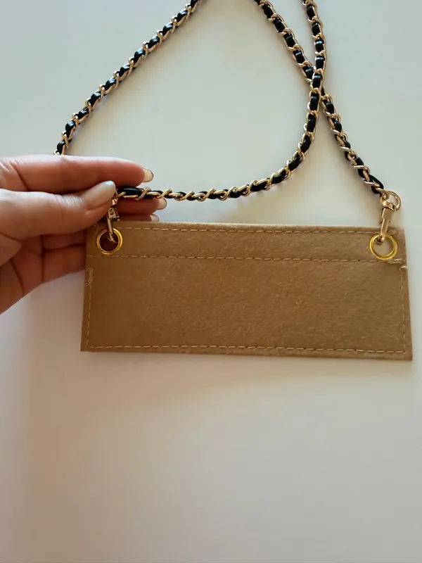 Metal chain and insert for bags/wallets to convert as a crossbody, adjustable - Image 5
