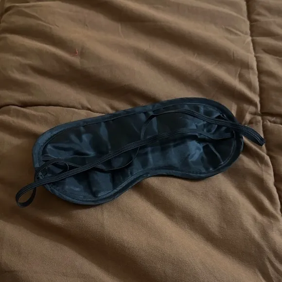 Black Satin Sleep Mask - Image 3