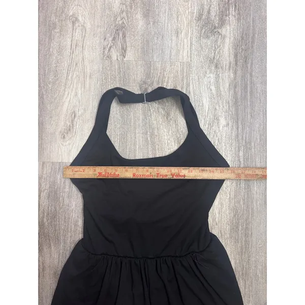 Halara Black Softly Zero Airy Backless Twisted Flare Low Support Dance Large NEW - Image 9