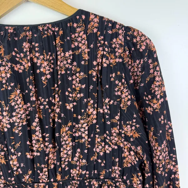Ulla Johnson Joan Midi Dress Size 8‎ Floral Smocked Tiered Boho Cottage Romantic - Image 6