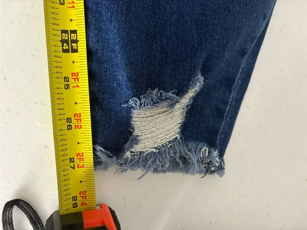 KANCAN Maurice’s Plus Size 24 Medium Wash Distressed Jeans EUC Blue - Image 7