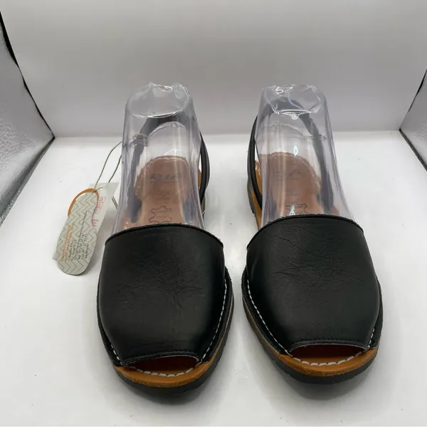 NWT Ria Menorca Open Toe Sandals Made in Spain Leather Sz37 US 6.5 Slingback F14 - Image 7
