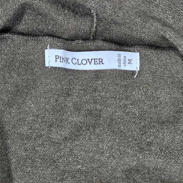 Pink Clover Penton Two Pocket Open Front‎ Cardigan Olive Green M NWT - Image 4