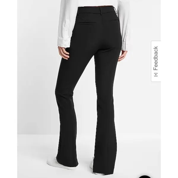 Express Black Editor Straight Leg Dress Pants 4R - Image 2