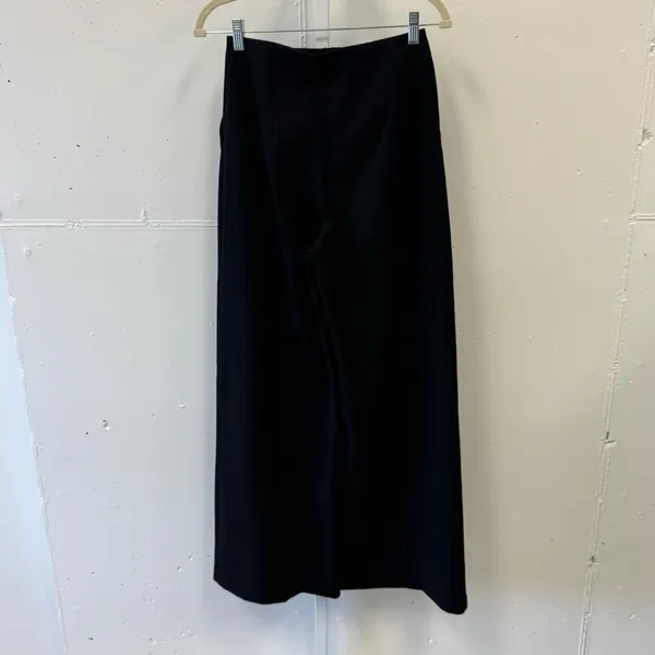 NWT OAK + FORT Women’s Wide Leg Contemporary Minimalist Trouser Pants Black Sz 2 - Image 2
