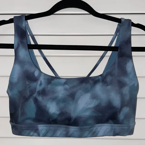 Athleta Blue Printed Sports Bra - Image 2