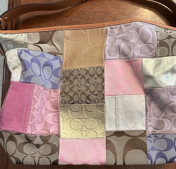 Coach Multicolor Patchwork Shoulder Bag - Image 3