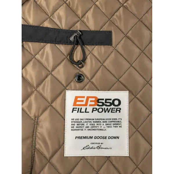 Eddie Bauer EB550 Goose Down Quilted Jacket Black Puffer Coat Women's Medium - Image 6