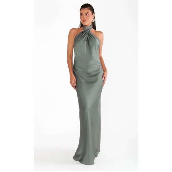 Show Me Your MuMu Jasmine Dress Deep Sage Size Medium - Image 3