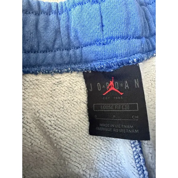 Nike Air Jordan womens Flight Fleece Shorts Game Royal Blue Small - Image 3