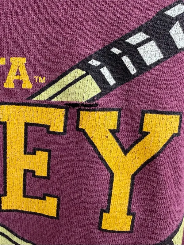 Minnesota Golden Gophers off-the-shoulder burgundy hockey tee - Image 7
