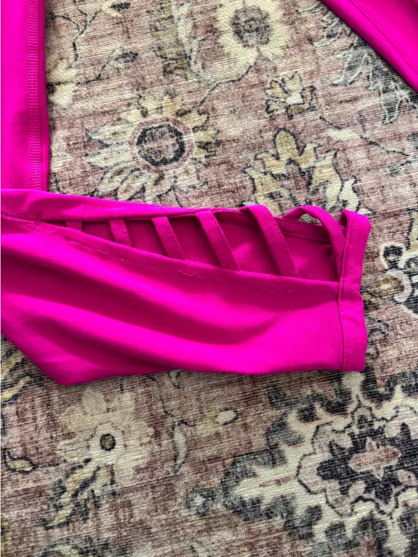 DICK'S Sporting Goods High-Rise Leggings Fuchsia Pink - Image 2