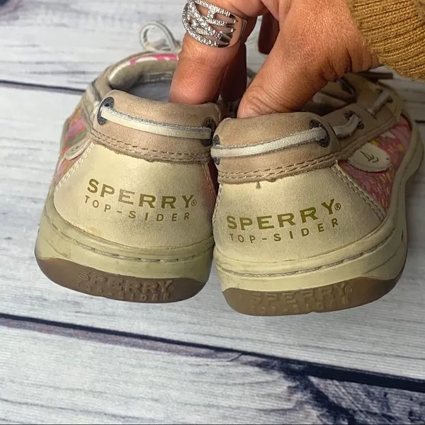 ‎Sperry Top Sider Womens 6.5 Pink/Yellow Floral - Image 5