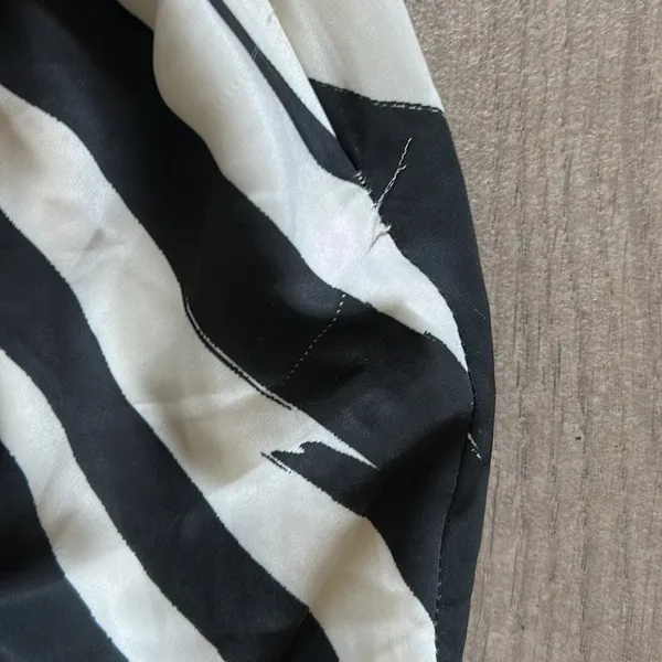 Meshki Asymmetrical Black and White Maxi Skirt - Image 11