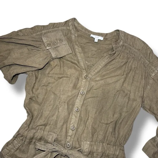 Joie‎ Bosworth Linen Romper Jumpsuit XS - Image 3