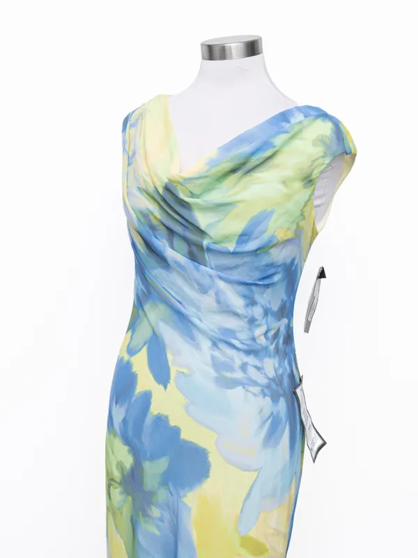 Betsy & Adam - Petite Floral Chiffon Maxi Dress - Image 10