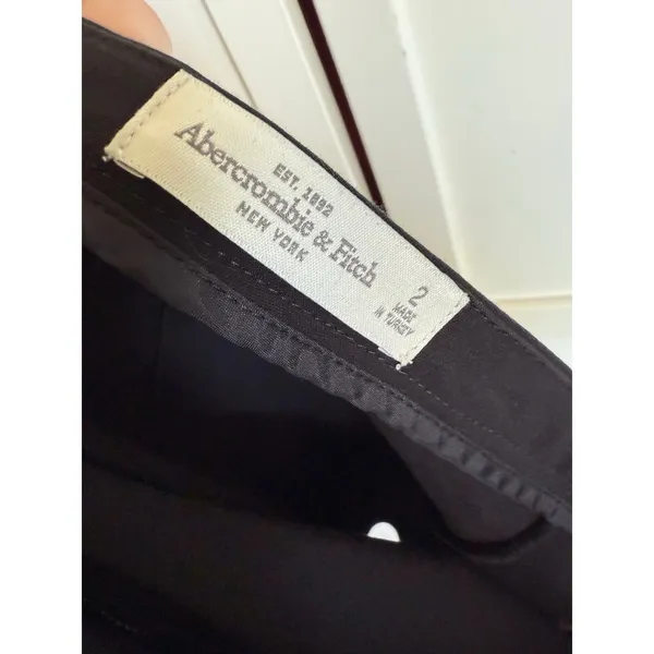 Abercrombie & Fitch Womens Skort Sz 2 Skirt Shorts Black‎ Asymmetrical Diagonal - Image 5
