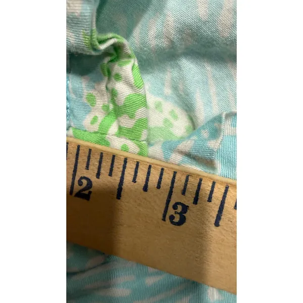 Lilly Pulitzer The Walsh Short Blue Green Tropical Print Size 6 Summer Preppy - Image 6