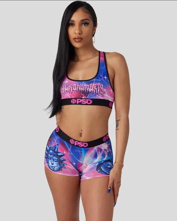 PSD Women’s Rick and Morty - Metal Logo Bra - Image 4