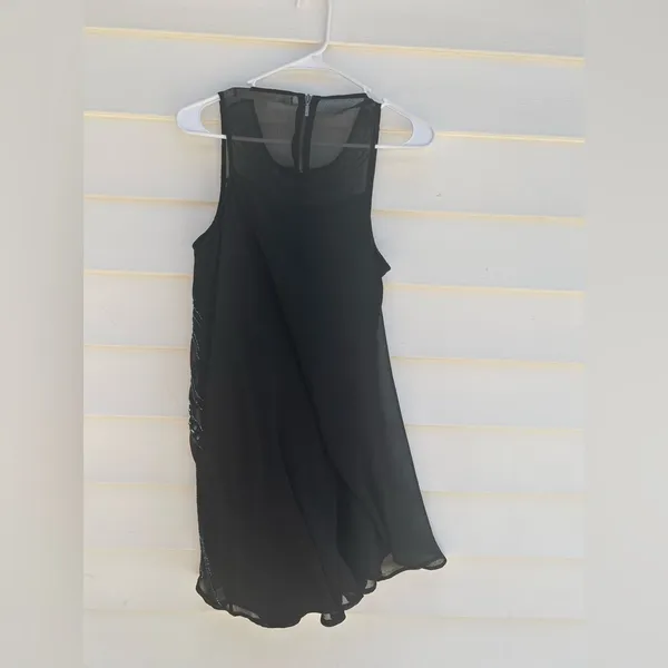 Chelsea & Violet Black Sequin Halter Mini Dress - Image 7