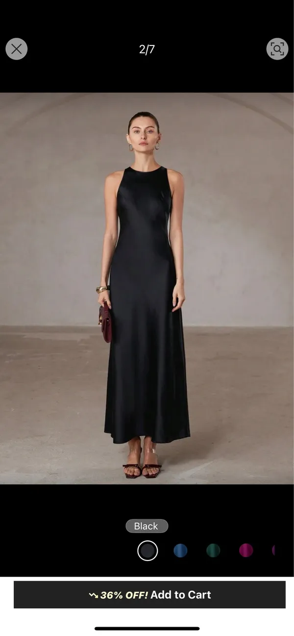 SHEIN satin dress - Image 3