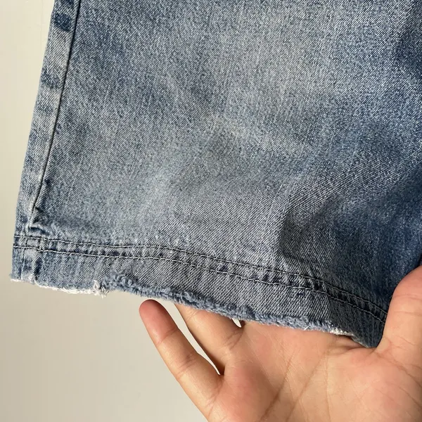 Riders By Lee Vintage Denim High-Rise Shorts 100% Cotton Blue Women's Size 10 - Image 6