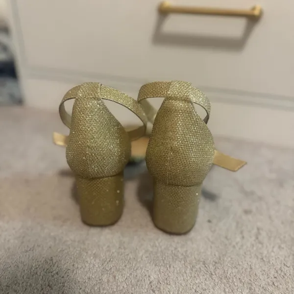 Gold Lulus Heels - Image 2