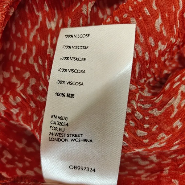 Maeve Anthropologie Adrian Sheer Tunic Dress‎ in dark orange. Size S. - Image 6