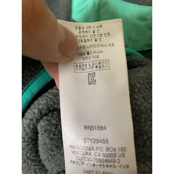 Patagonia Synchilla fleece pullover sweatshirt gray women's size small 25455 - Image 5