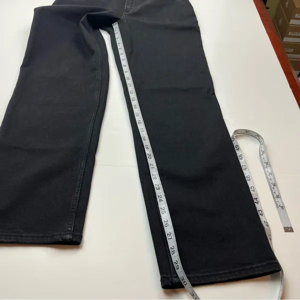 Abercrombie & Fitch 90s Straight Ultra High Rise 29 / 8 Regular Black Denim Jean - Image 5