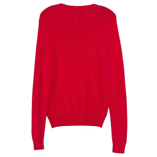 Abercrombie Sweater Rabbit Hair Cashmere Y2K Preppy Heritage Old Money Red Large - Image 3