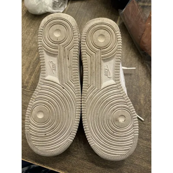 Nike‎ air force ones used Size 6.5 white 315122-111 Leather - Image 8