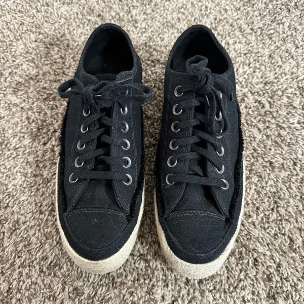 Converse All Star Espadrille Platform Shoes Size 6 in Black - Image 13