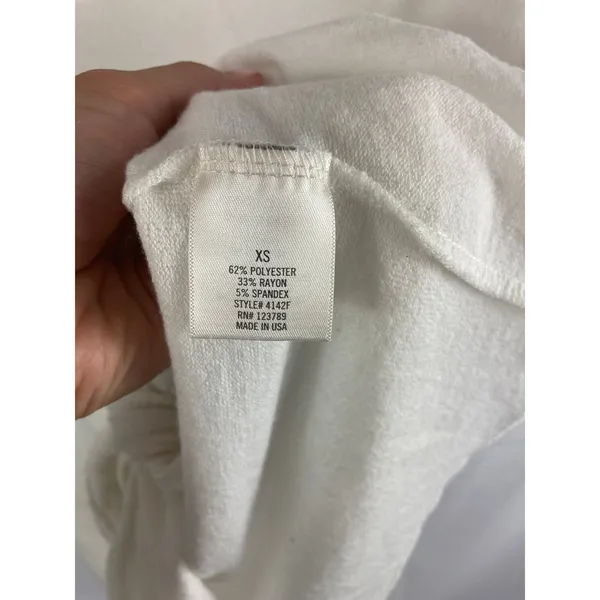 Alya Tie bottom white tshirt XS - Image 4