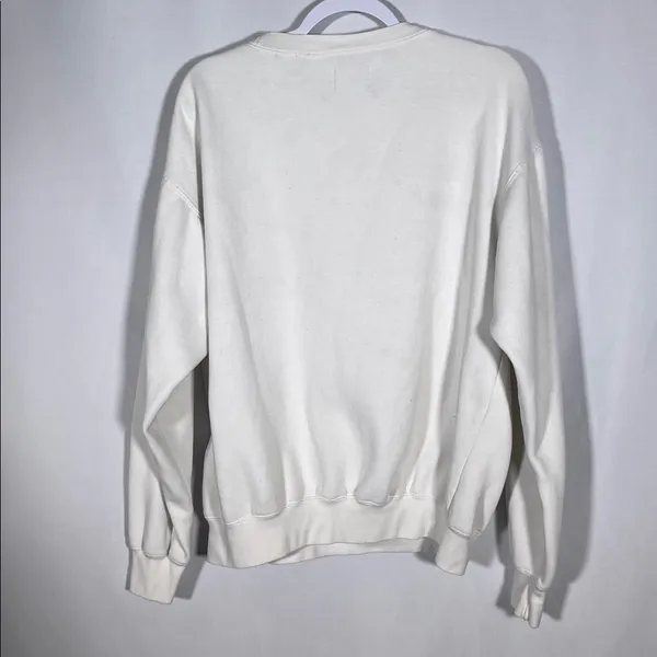 Show Me Your Mumu Womens Stanley Sweatshirt Crewneck Montauk Graphic Small White - Image 6