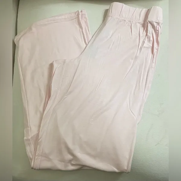 SKIMS NWT Sleep Long Sleeve Soft Pajama Set Pink Bloom Size XL - Image 8