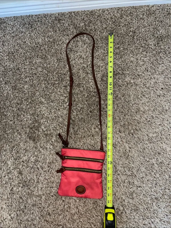 Dooney & Bourke Coral Pink Crossbody Bag - Image 14