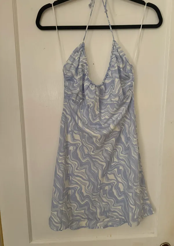 Abercrombie Halter Ruched Mini Dress - Image 5